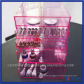 Factory Pink Lucite Acrylic Organizer Drawers